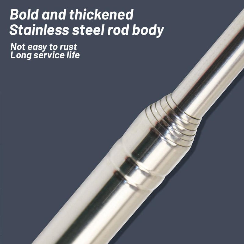 38.58in Self Defence Stick Retractable,Hollowing Drum Hammer Sound Detection Folding Stick,Thickened Telescopic Rod Hollowing Detection Hamme,for House Decoration Inspection - Image 5